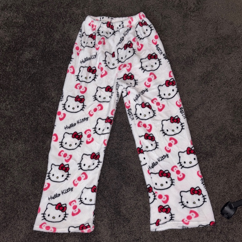 Hello Kitty Pajama Bottoms - White and Pink